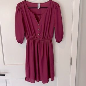Burgundy dress